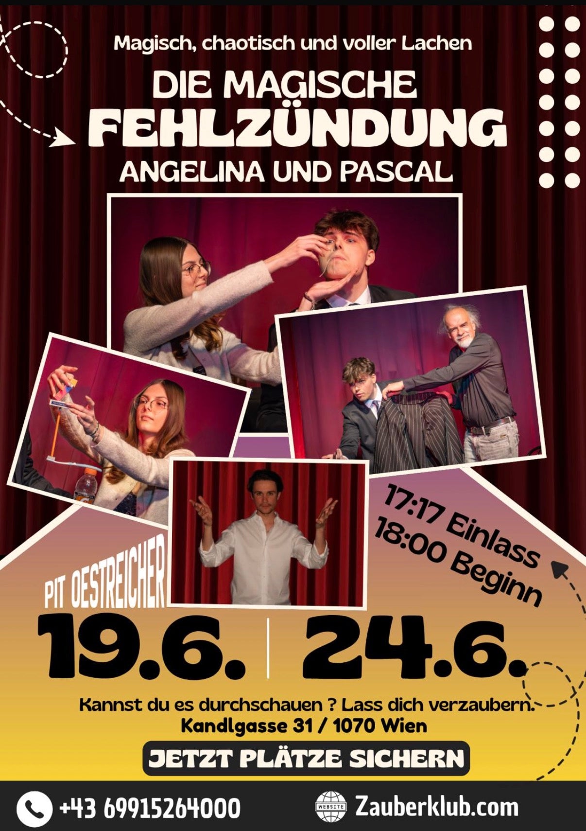 24 Juni Zaubershow / im 7 Bezirk /