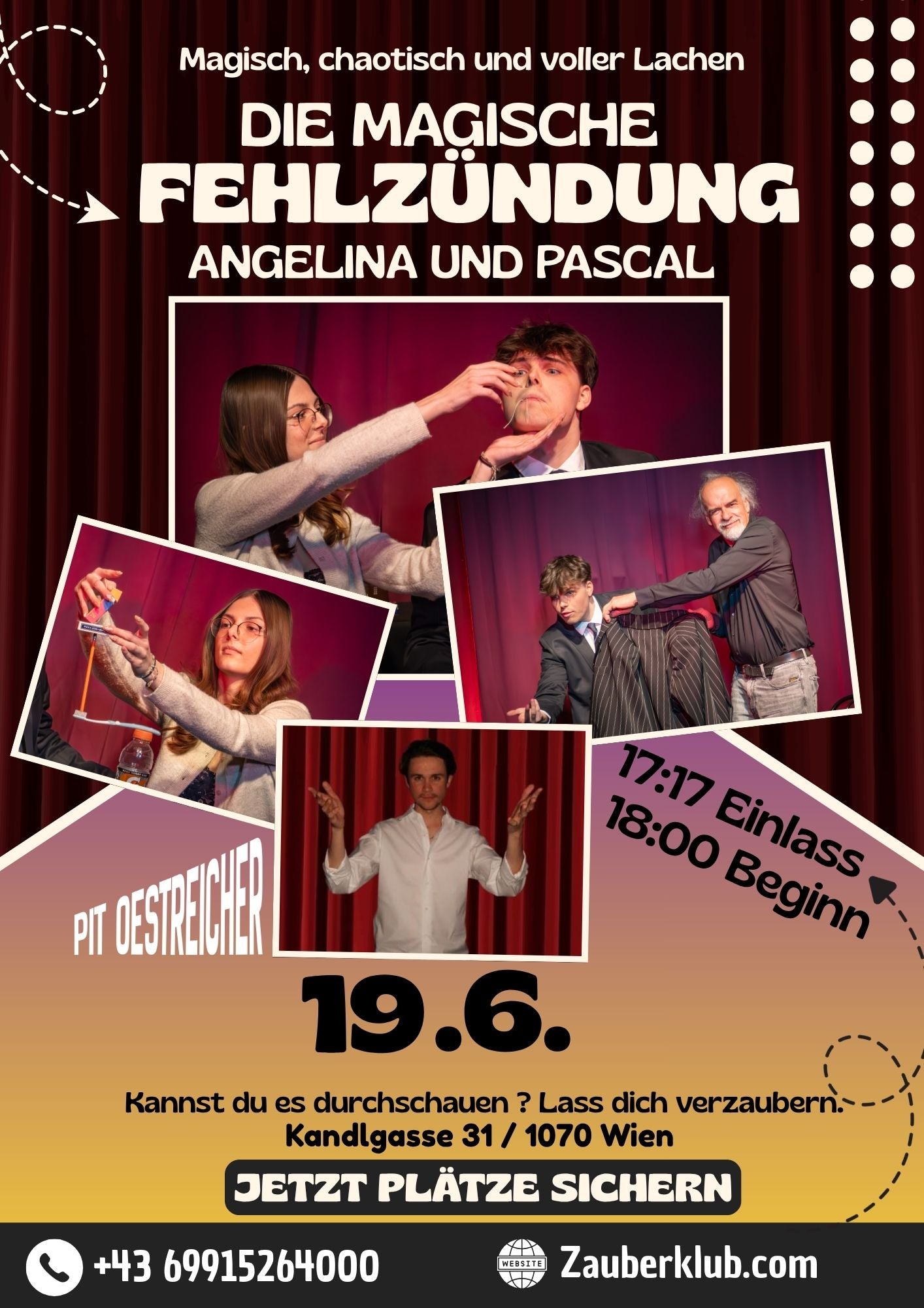 19 Juni Zaubershow / im 7 Bezirk /